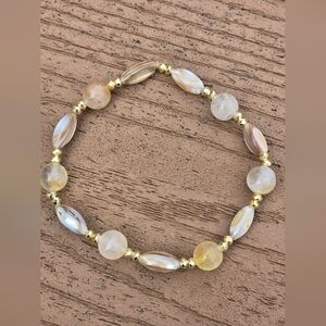 Golden Healer Quartz And Hematite Bracelet